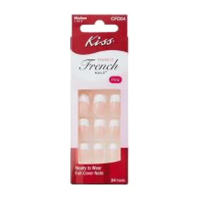 Kiss Pink Perfect French Nails, 24 Count