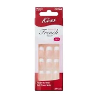 Kiss Pink Perfect French Nails, 24 Count