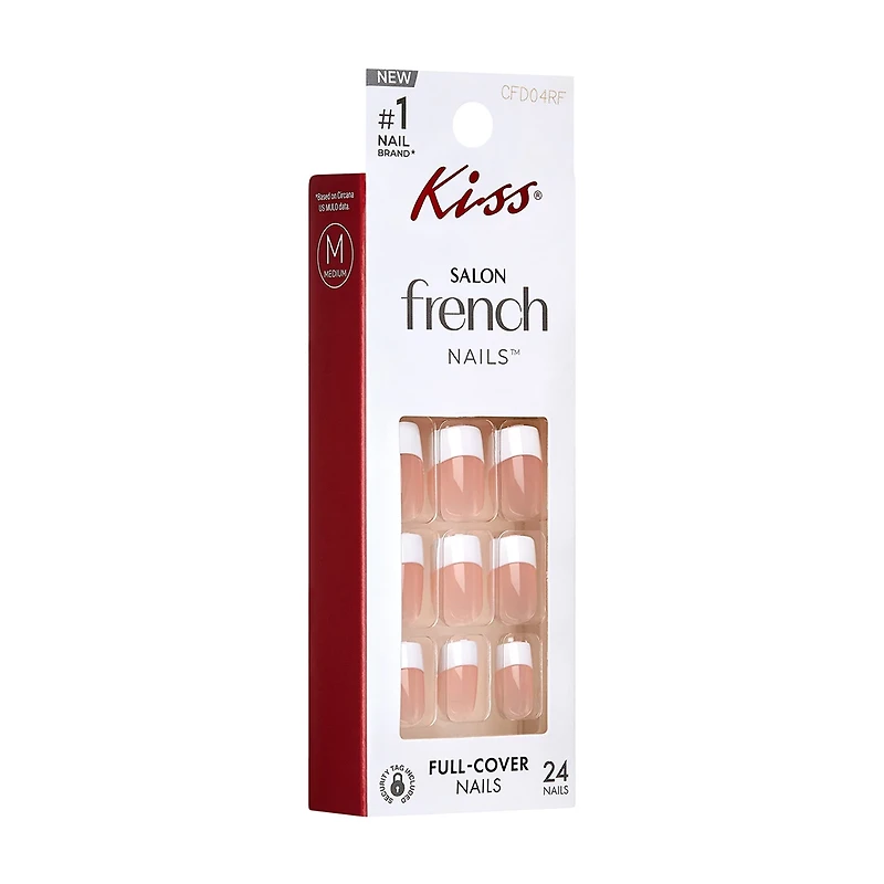 Kiss Pink Perfect French Nails, 24 Count