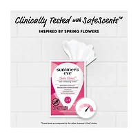 Summer's Eve Sheer Floral Feminine Wipes, 12 ct