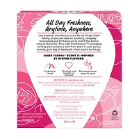 Summer's Eve Sheer Floral Feminine Wipes, 12 ct