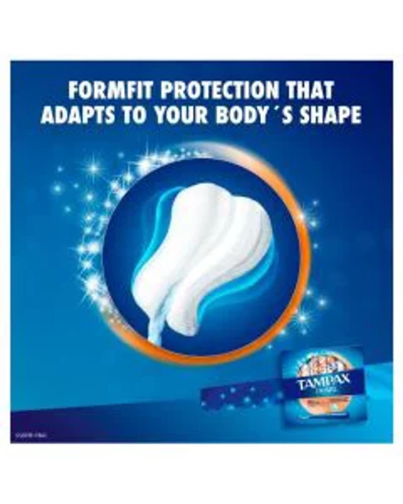 Tampax Pearl Tampons, with LeakGuard Braid, Super Plus Absorbency, Unscented, 18 Count