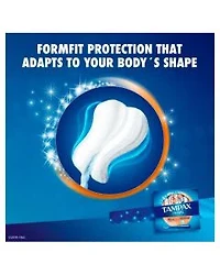 Tampax Pearl Tampons, with LeakGuard Braid, Super Plus Absorbency, Unscented, 18 Count