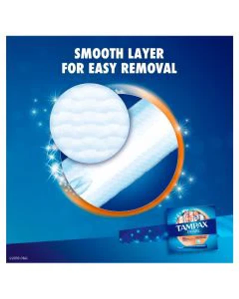 Tampax Pearl Tampons, with LeakGuard Braid, Super Plus Absorbency, Unscented, 18 Count