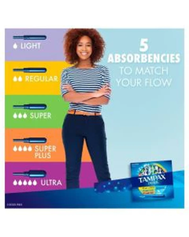 Tampax Pearl Triple Pack Tampons, 34 ct