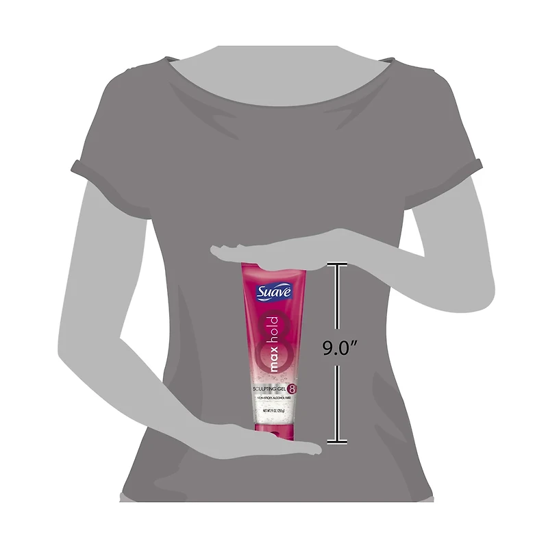 Suave Max Hold Sculpting Hair Gel, 9 oz