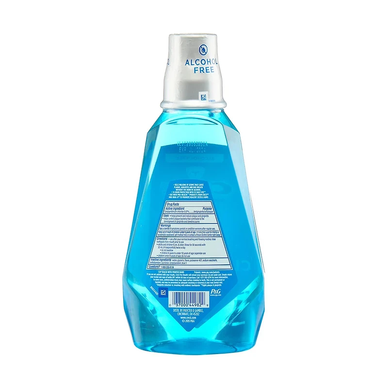 Crest Pro-Health Clean Mint Alcohol Free Mouthwash, 1 L