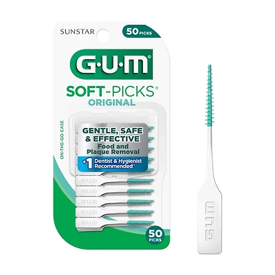 GUM Soft-Picks Original Dental Picks, 50 Count