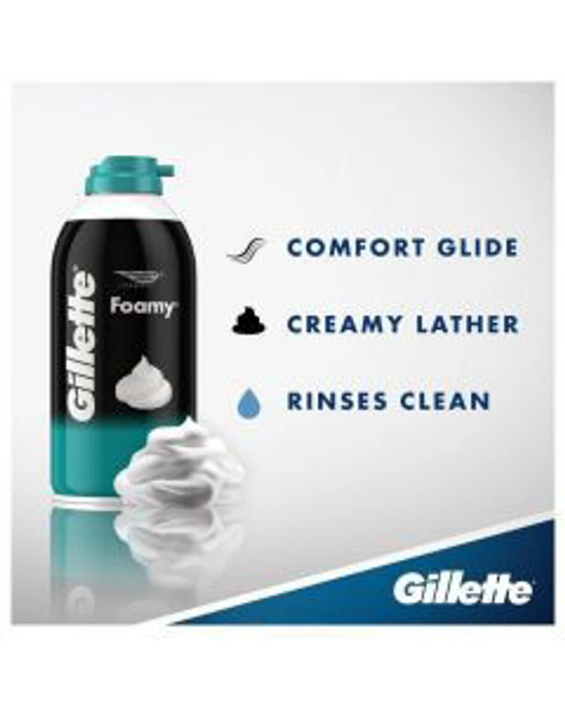 Gillette Foamy Sensitive Skin Shave Foam, 11 oz