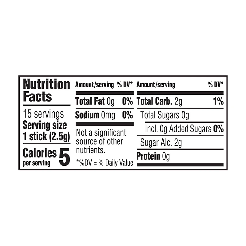 Wrigley's 5 Peppermint Cobalt Sugarfree Chewing Gum, 15 Sticks