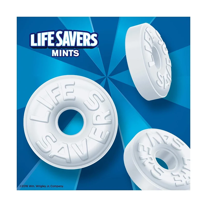 Life Savers Pep-O-Mint Breath Mints Hard Candy, 6.25 oz