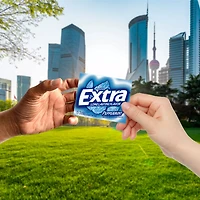 EXTRA Gum Peppermint Sugar Free Chewing Gum, Single Pack, 15 Stick
