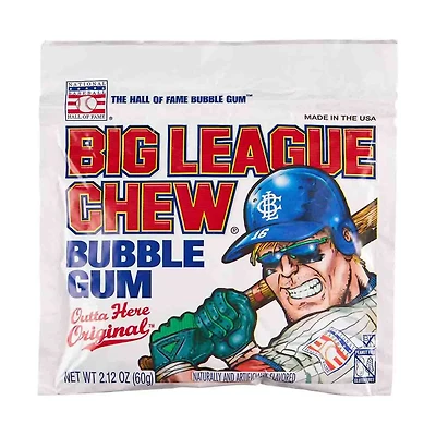 Big League Chew Outta Here Original Bubble Gum, 2.12 oz