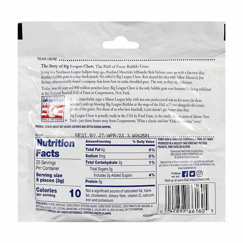 Big League Chew Original