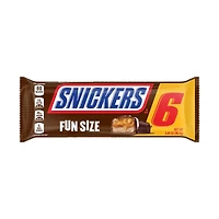 Snickers, Milk Chocolate Fun Size Bars, 6 Count