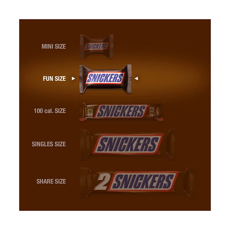 Snickers, Milk Chocolate Fun Size Bars, 6 Count