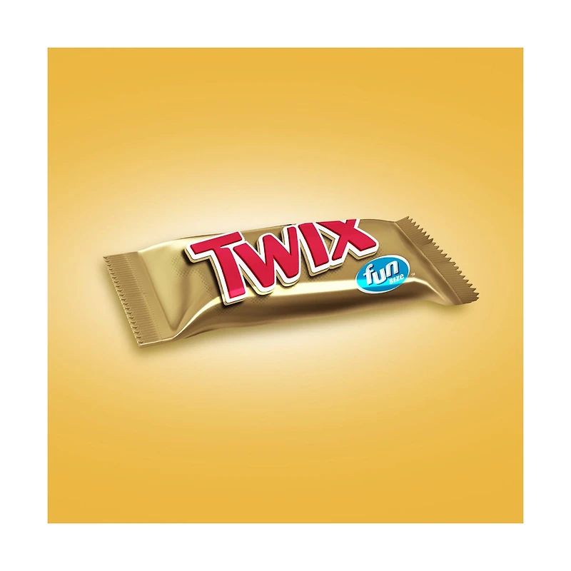 Twix Caramel Chocolate Cookie Candy Bars, Fun Size, 3.28 oz - 6 pk