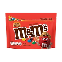 M&M'S Peanut Butter Milk Chocolate Candy Sharing Size Bag, 9 oz