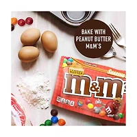 M&M'S Peanut Butter Milk Chocolate Candy Sharing Size Bag, 9 oz