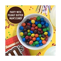 M&M'S Peanut Butter Milk Chocolate Candy Sharing Size Bag, 9 oz