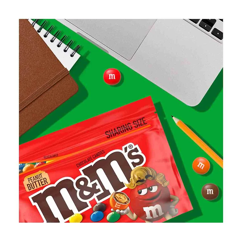 M&M'S Peanut Butter Milk Chocolate Candy - Sharing Size, 9 oz