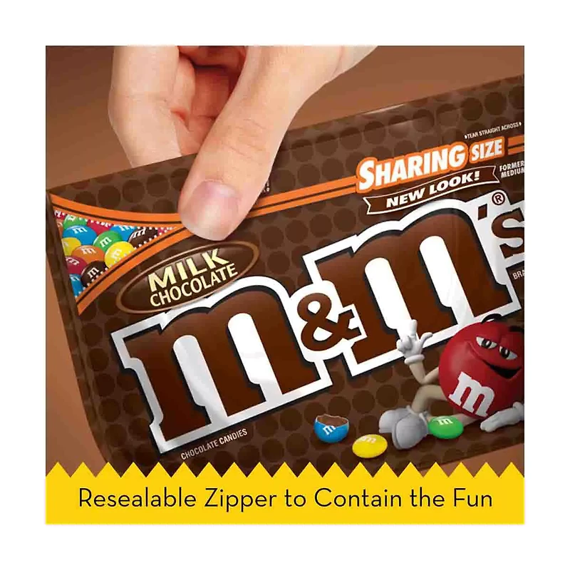 M&M'S Milk Chocolate Candy - Sharing Size, 10 oz