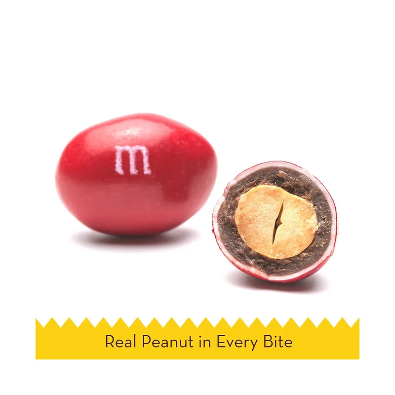 M&M'S Peanut Milk Chocolate Candy Sharing Size Bag, 10.7 oz.