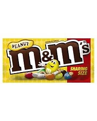 M&M's, Peanut Milk Chocolate Candy, Sharing Size, 3.27 oz.
