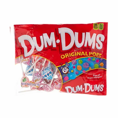 Dum Dums Original Mix Lollipops Bag, 8.4 oz
