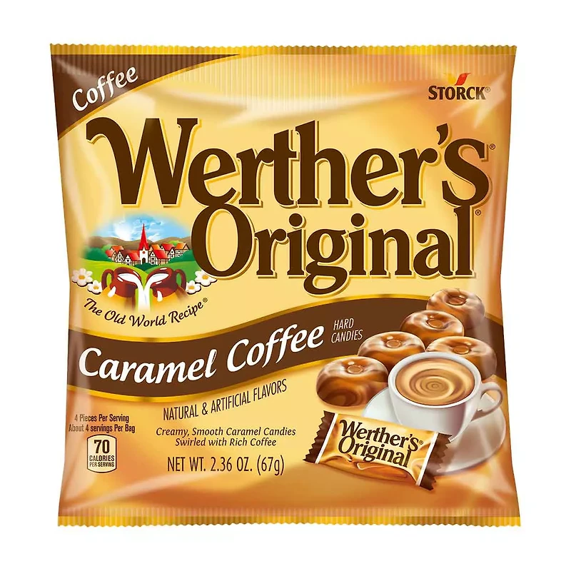 Werther's Original Caramel Coffee Hard Candies, 2.36 oz.