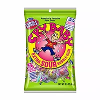 Dubble Bubble Cry Baby Extra Sour Gum, 3.3 oz.