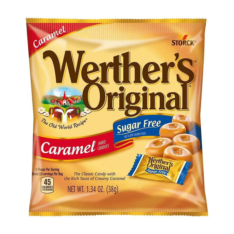 Werther's Original Creamy Caramel Filled Hard Candies, 2.36 oz.