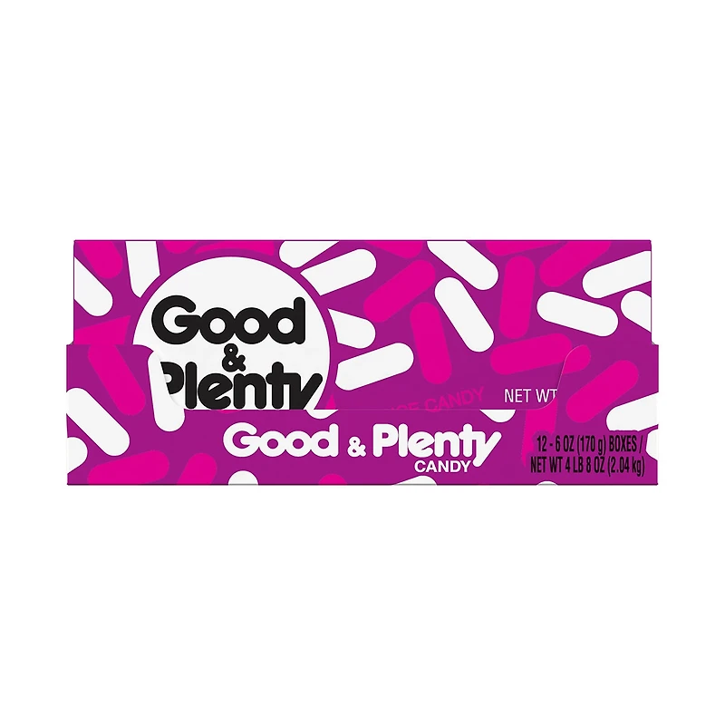 GOOD & PLENTY Licorice Fat Free, Candy Box, 6 oz