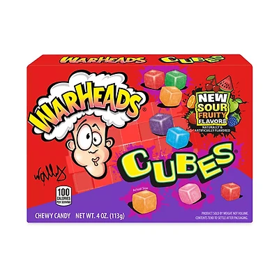 Warheads Cubes Theater Box, 4 oz
