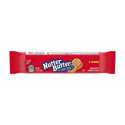 Nutter Butter Peanut Butter Sandwich Cookies, 1.9 oz, 4 ct
