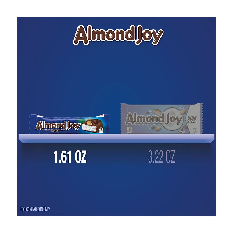 ALMOND JOY Coconut and Almond Chocolate Candy Bar, 1.61 oz