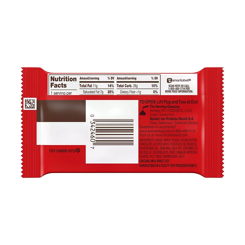 KIT KAT® Milk Chocolate Wafer Candy Bar, 1.5 oz