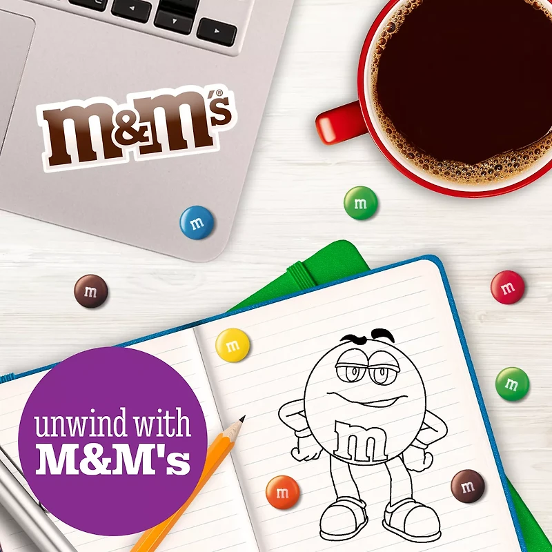 M&M'S Milk Chocolate Candy, Full Size, 1.69 oz Bag