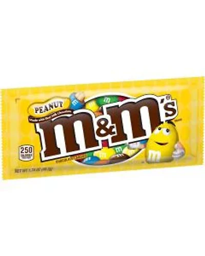 M&M's Peanut Milk Chocolate Candy, 1.74 oz