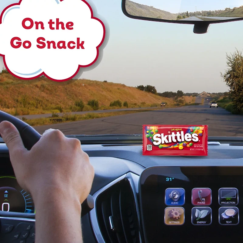 SKITTLES Original Chewy Candy, Full Size, 2.17 oz Bag