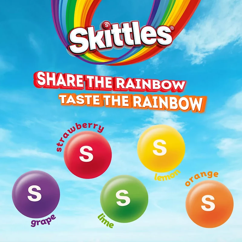 SKITTLES Original Chewy Candy, Full Size, 2.17 oz Bag
