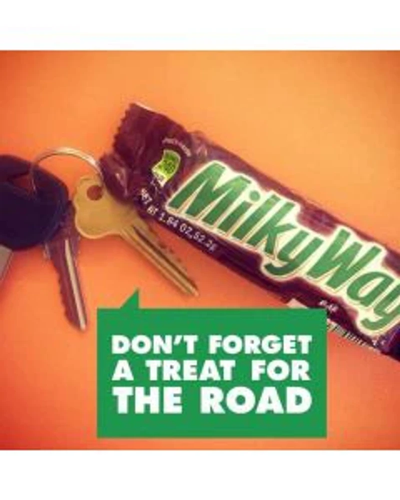 Milky Way Milk Chocolate Single Size Candy Bar, 1.84 oz