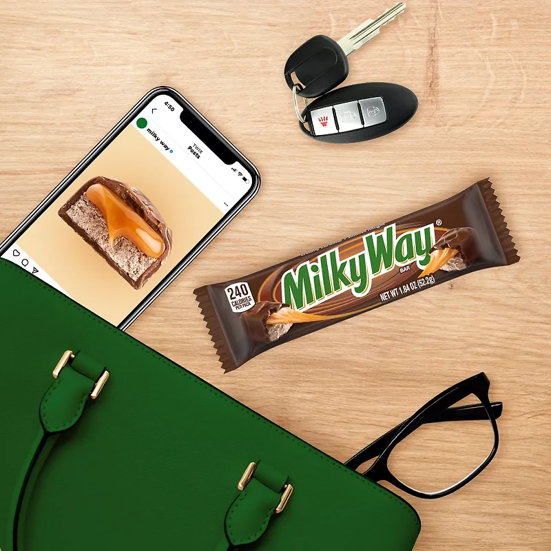 MILKY WAY Milk Chocolate Candy Bar, Full Size, 1.84 oz Bar