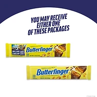 Butterfinger Full Size Candy Bar, Crispety Crunchety Peanut-Buttery On-The-Go Sweet Treat, 1.9 oz