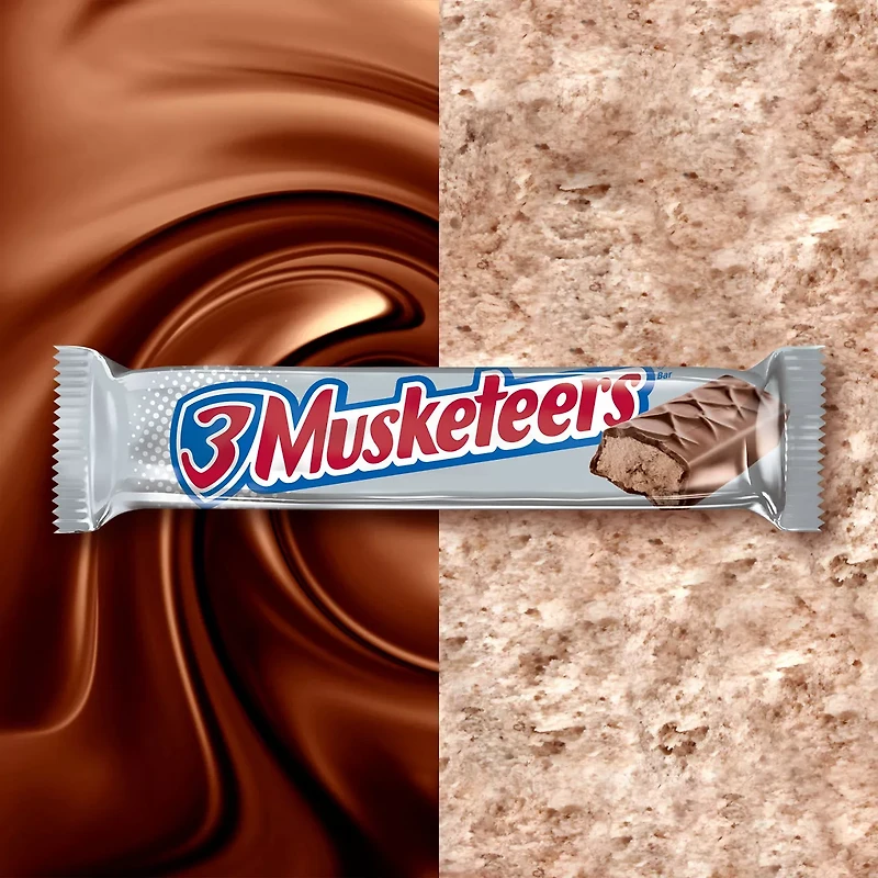 3 MUSKETEERS Candy Milk Chocolate Bar, Full Size, 1.92 oz