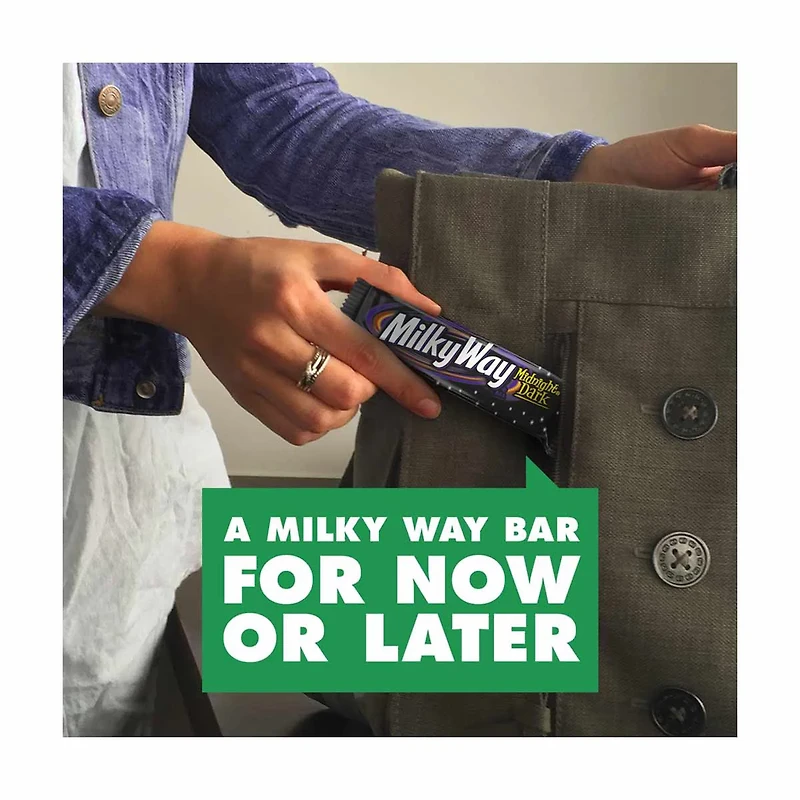Milky Way Midnight Dark Chocolate Candy, 1.76 oz