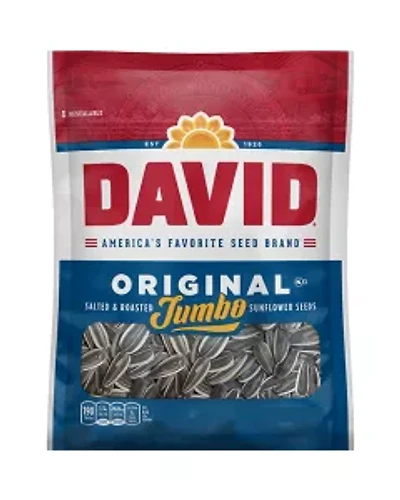 DAVID Original Jumbo Sunflower Seeds, 3.75 oz