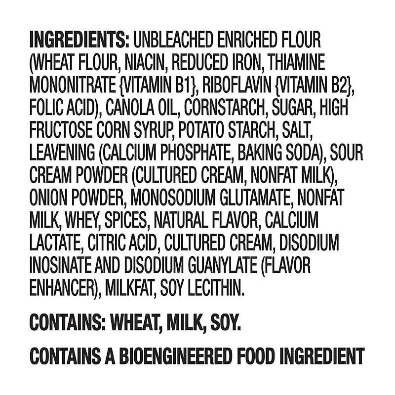 Ritz Sour Cream and Onion Toasted Chips, 8.1 oz