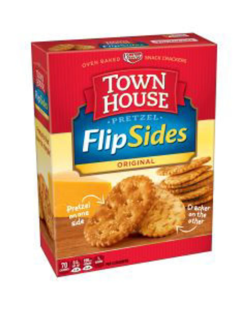 Kellogg's Town House Pretzel FlipSides Crackers, Original, 9.2 oz