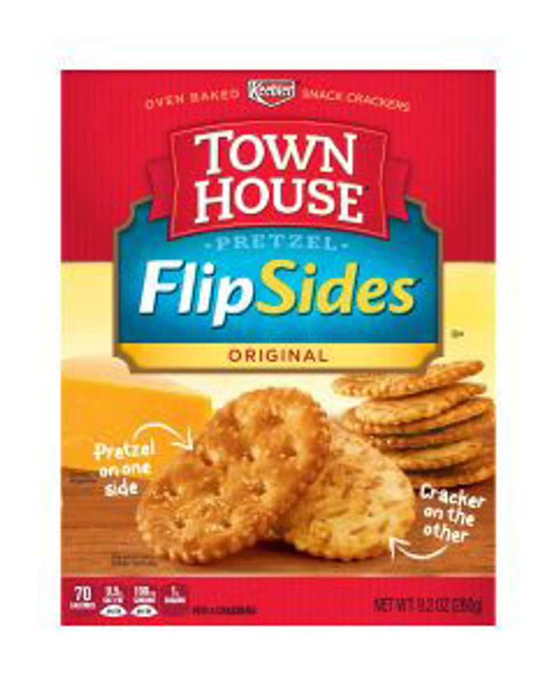 Kellogg's Town House Pretzel FlipSides Crackers, Original, 9.2 oz